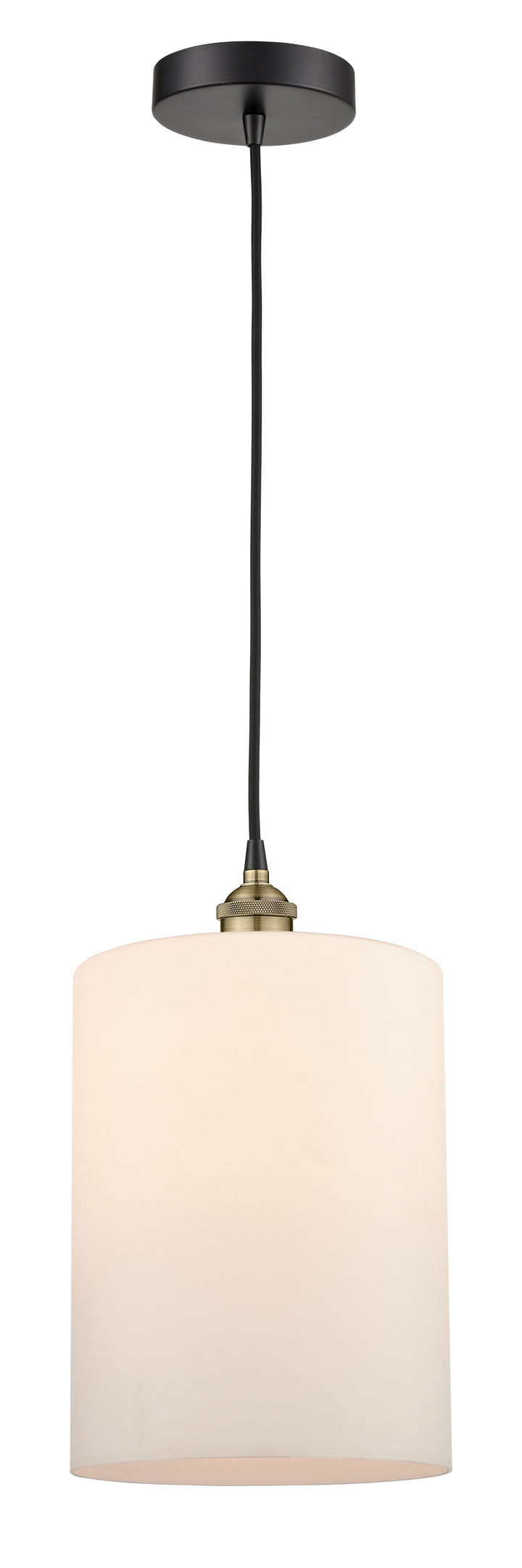 Innovations Lighting Cobbleskill 9" Mini Pendant - Black Antique Brass Mini-Pendants Innovations Lighting   