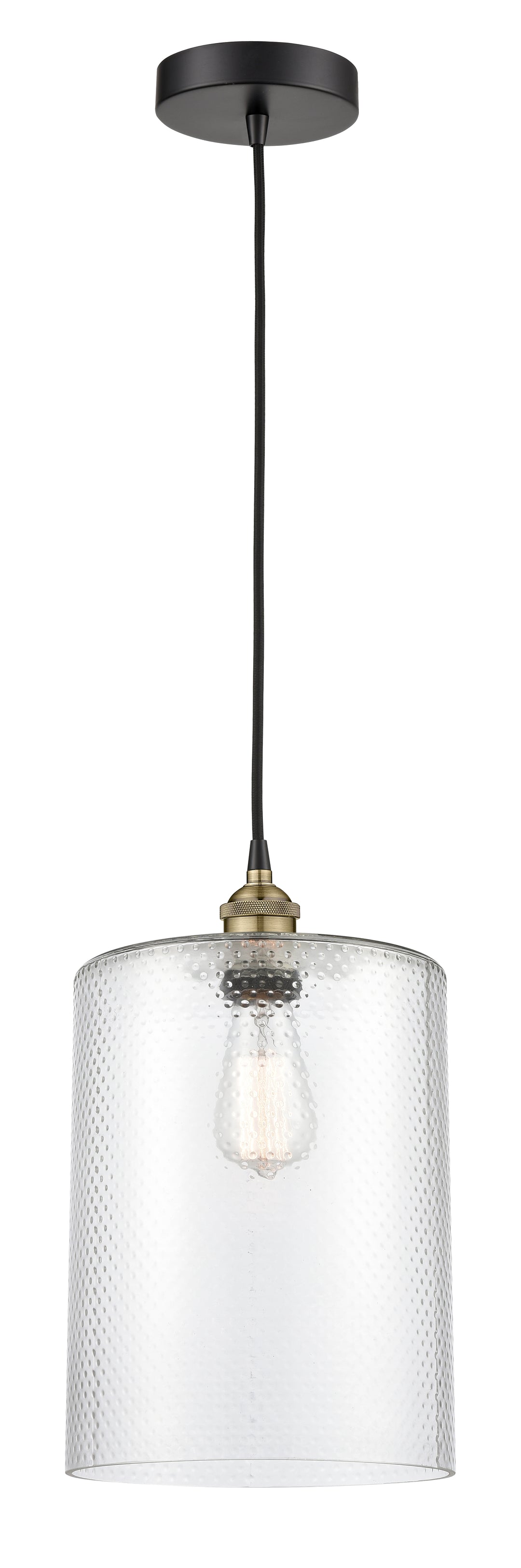 Innovations Lighting Cobbleskill 9" Mini Pendant - Black Antique Brass Mini-Pendants Innovations Lighting   