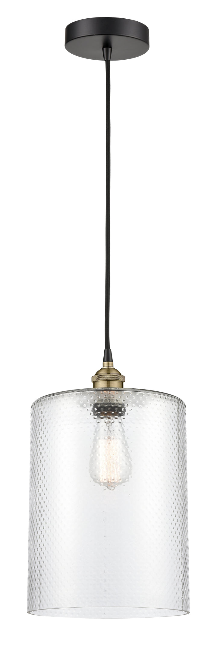 Innovations Lighting Cobbleskill 9" Mini Pendant - Black Antique Brass Mini-Pendants Innovations Lighting   