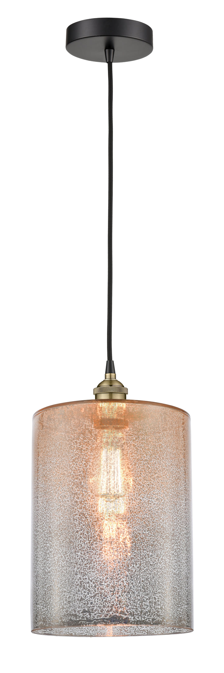 Innovations Lighting Cobbleskill 9" Mini Pendant - Black Antique Brass Mini-Pendants Innovations Lighting   