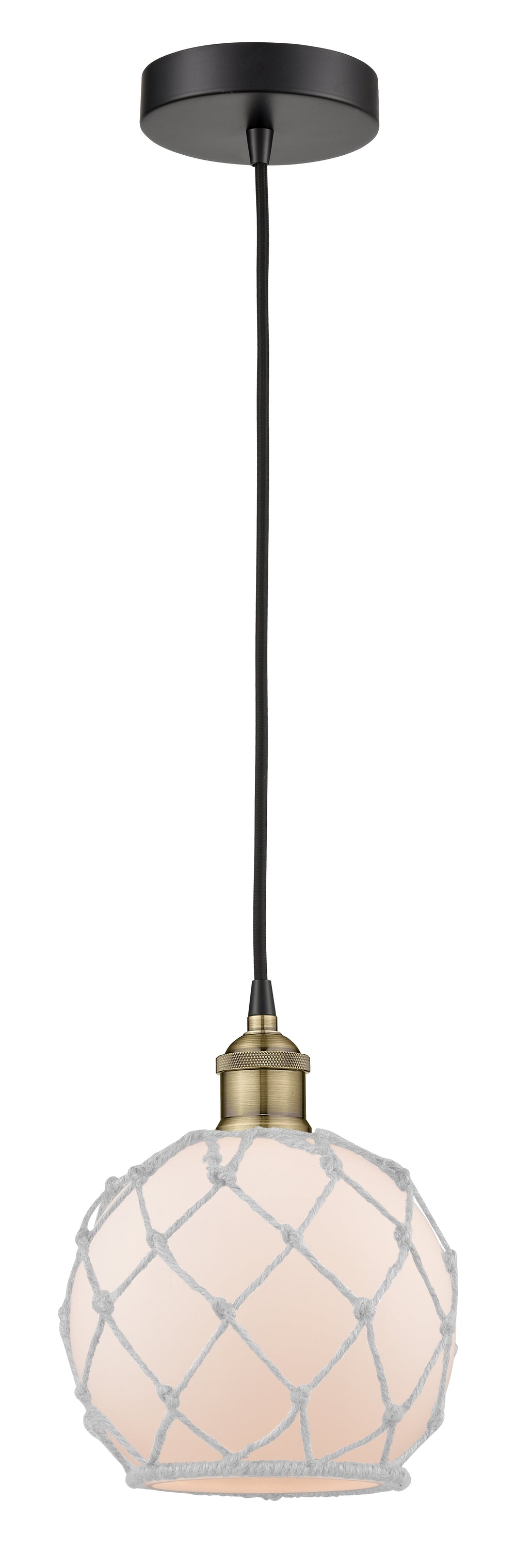 Innovations Lighting Edison 8" Mini Pendant - Black Antique Brass