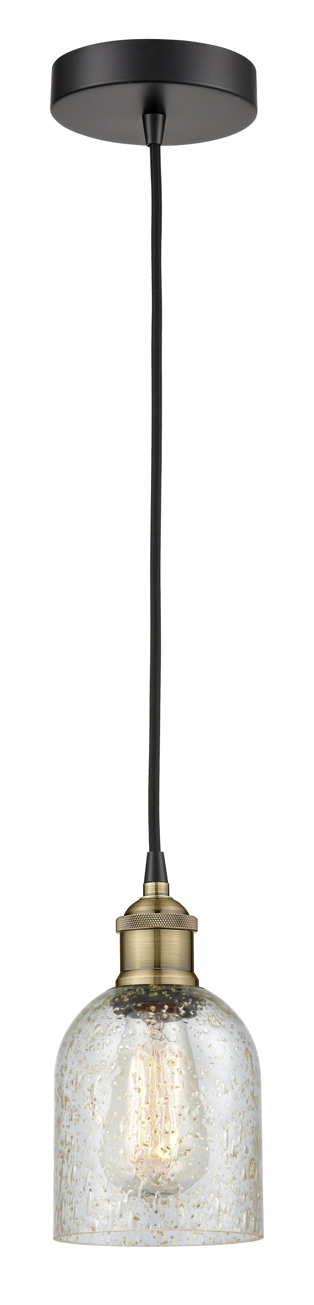 Innovations Lighting Caledonia 5" Mini Pendant - Black Antique Brass Mini-Pendants Innovations Lighting   