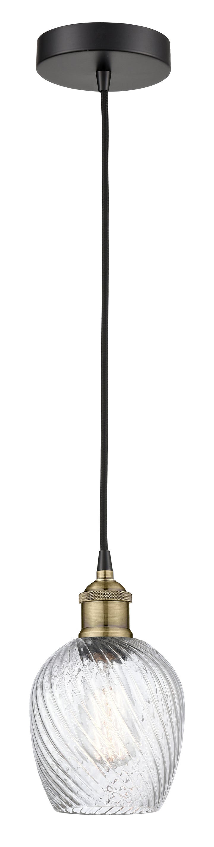 Innovations Lighting Salina 6" Mini Pendant - Black Antique Brass Mini-Pendants Innovations Lighting   