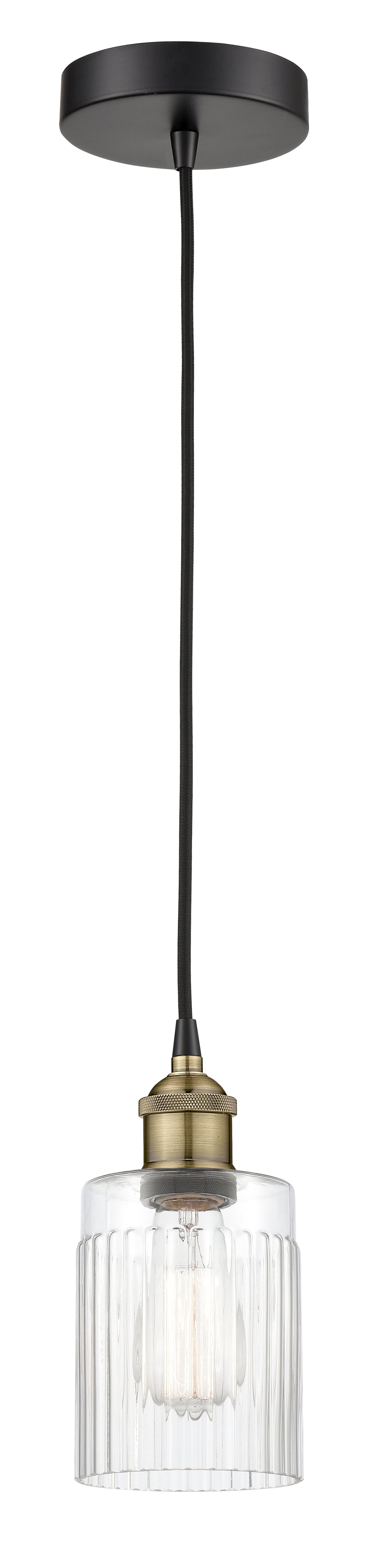 Innovations Lighting Hadley 5" Mini Pendant - Black Antique Brass Mini-Pendants Innovations Lighting   