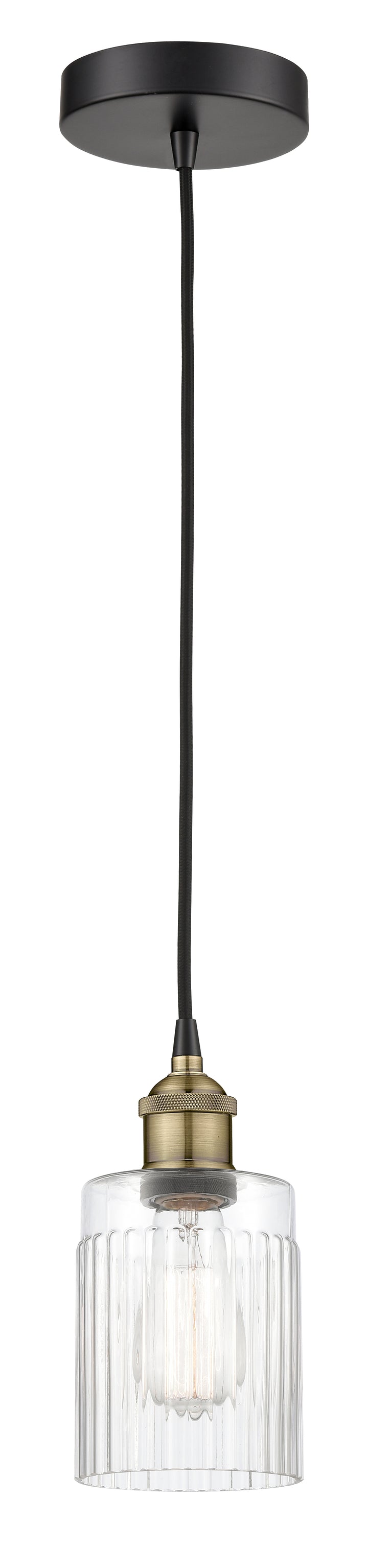 Innovations Lighting Hadley 5" Mini Pendant - Black Antique Brass