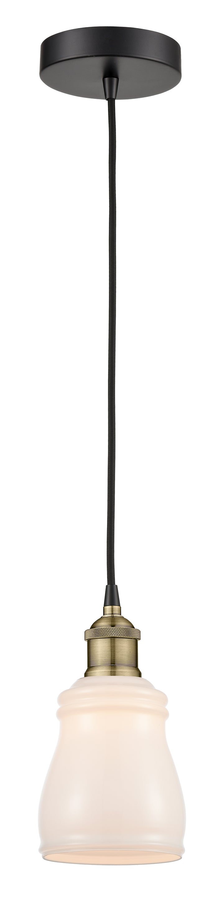 Innovations Lighting Ellery 5" Mini Pendant - Black Antique Brass Mini-Pendants Innovations Lighting   