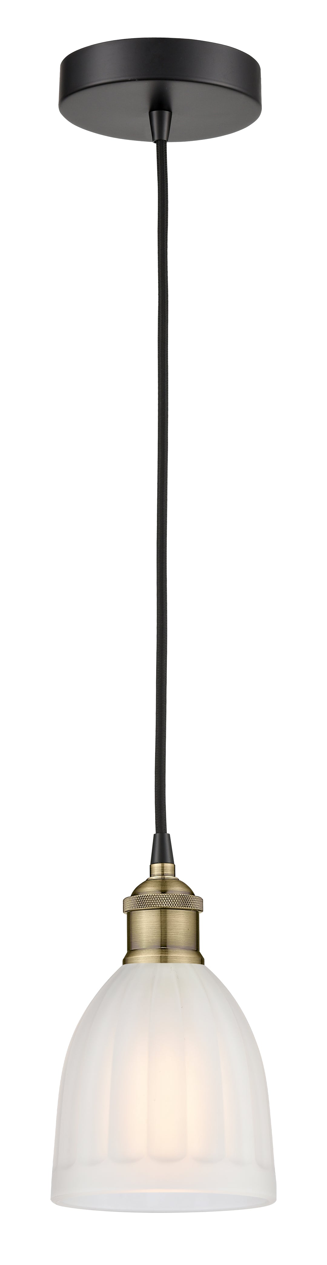 Innovations Lighting Brookfield 6" Mini Pendant - Black Antique Brass