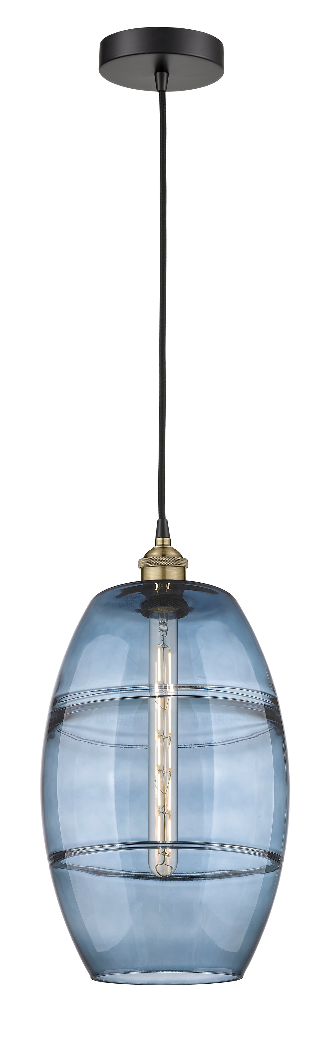 Innovations Lighting Vaz 10" Mini Pendant - Black Antique Brass