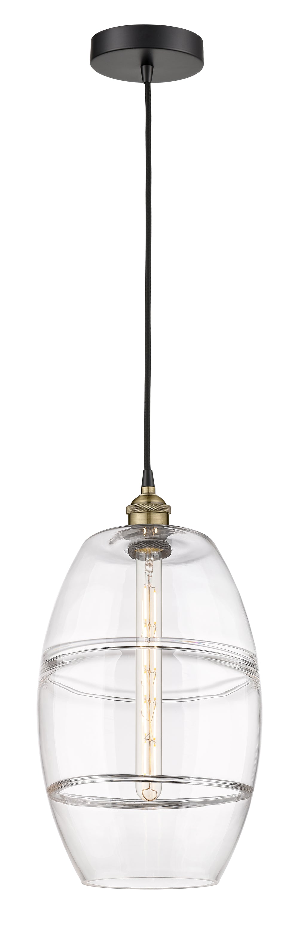 Innovations Lighting Vaz 10" Mini Pendant - Black Antique Brass Mini-Pendants Innovations Lighting   