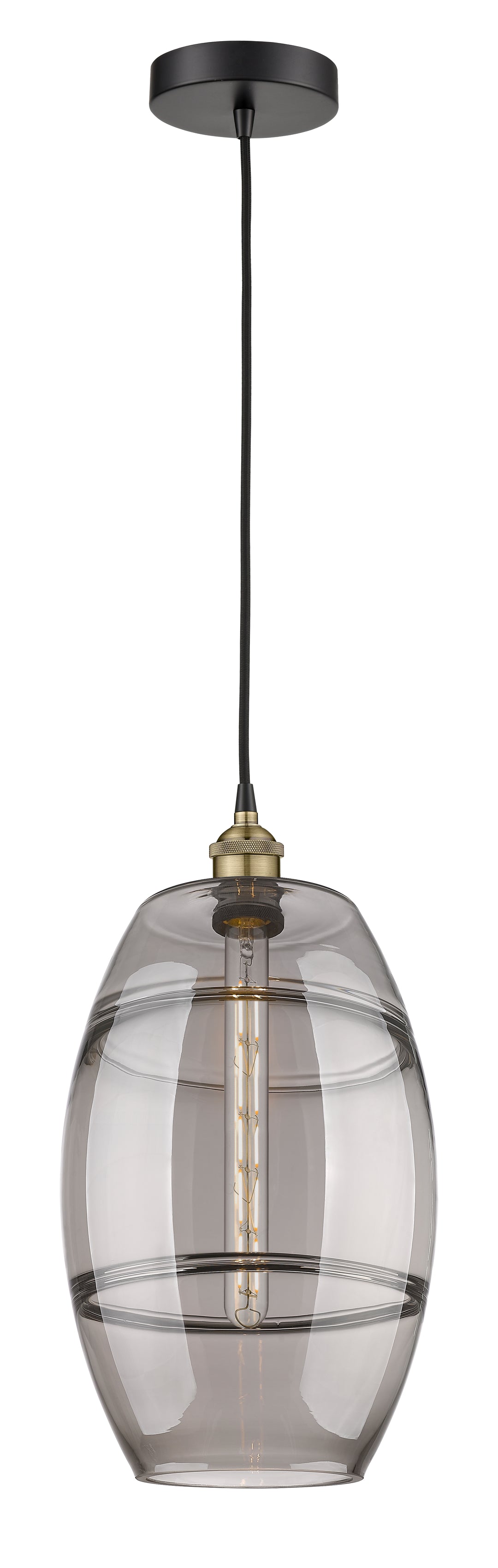 Innovations Lighting Vaz 10" Mini Pendant - Black Antique Brass