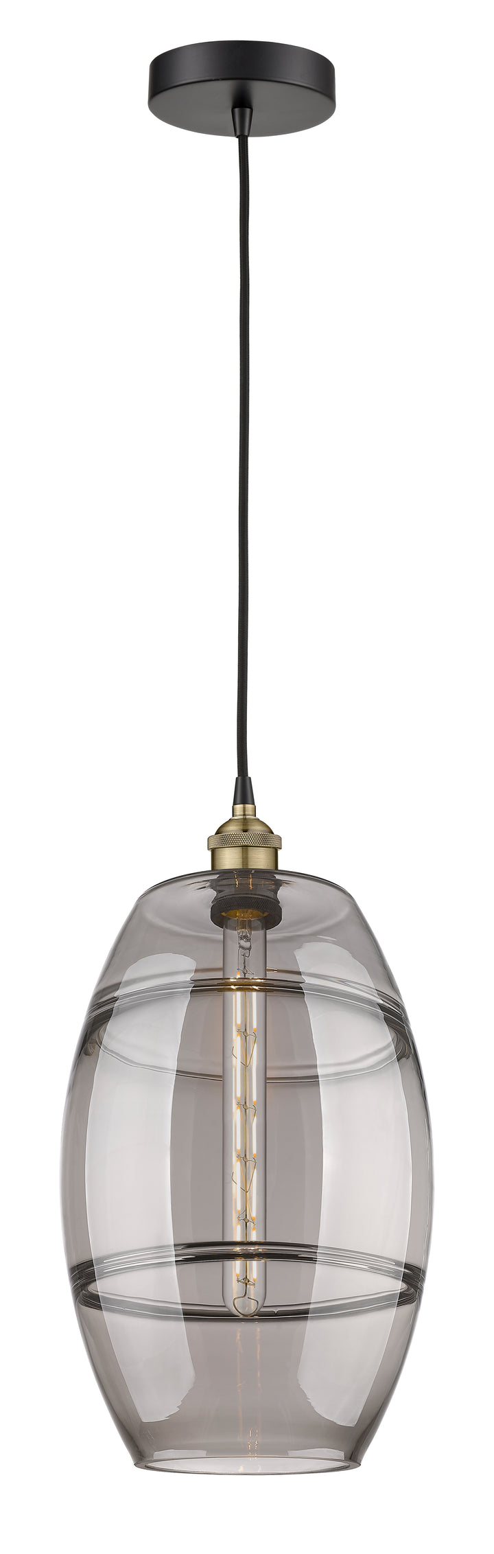 Innovations Lighting Vaz 10" Mini Pendant - Black Antique Brass Mini-Pendants Innovations Lighting   