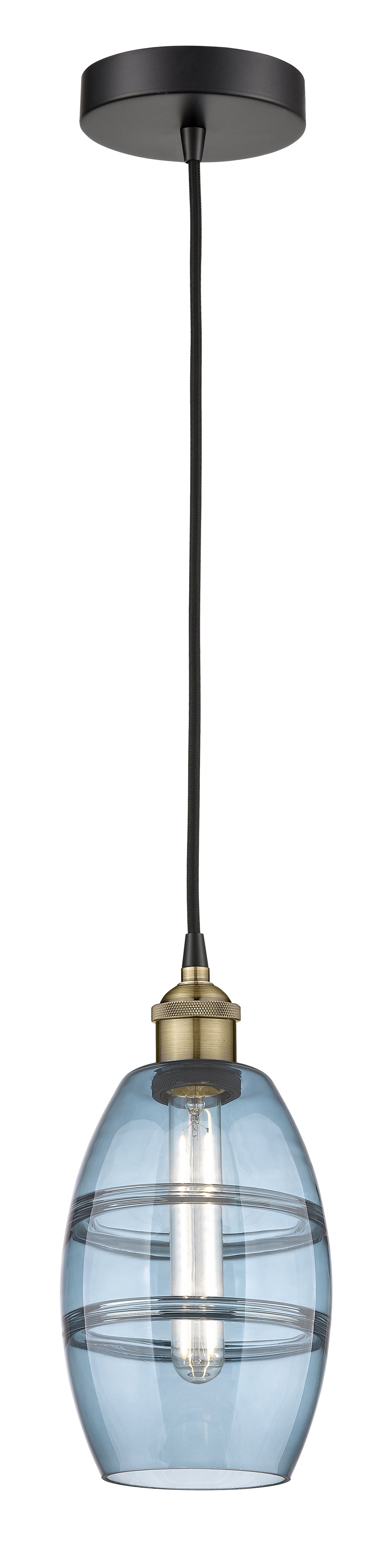 Innovations Lighting Vaz 6" Mini Pendant - Black Antique Brass Mini-Pendants Innovations Lighting   