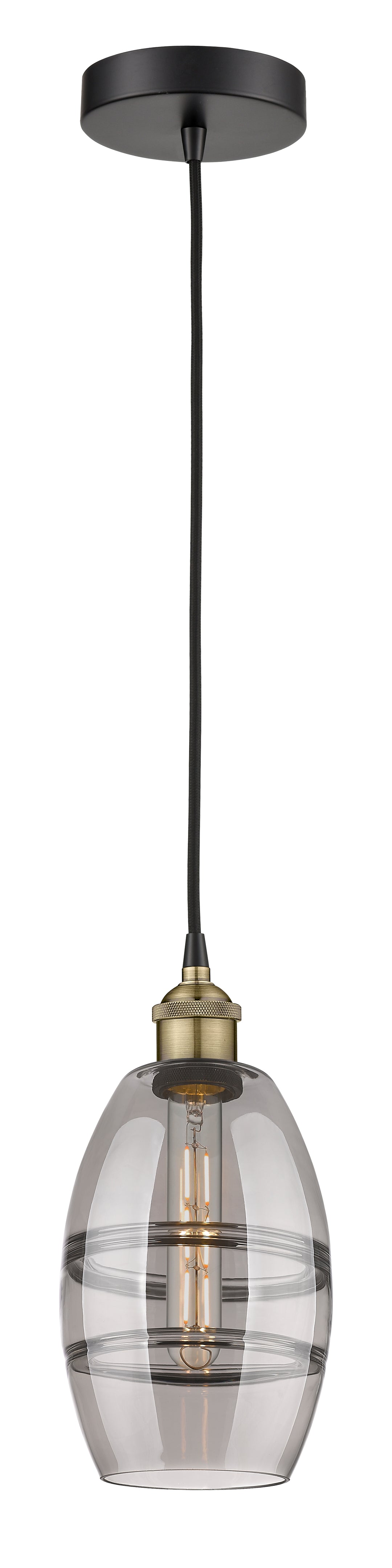 Innovations Lighting Vaz 6" Mini Pendant - Black Antique Brass Mini-Pendants Innovations Lighting   