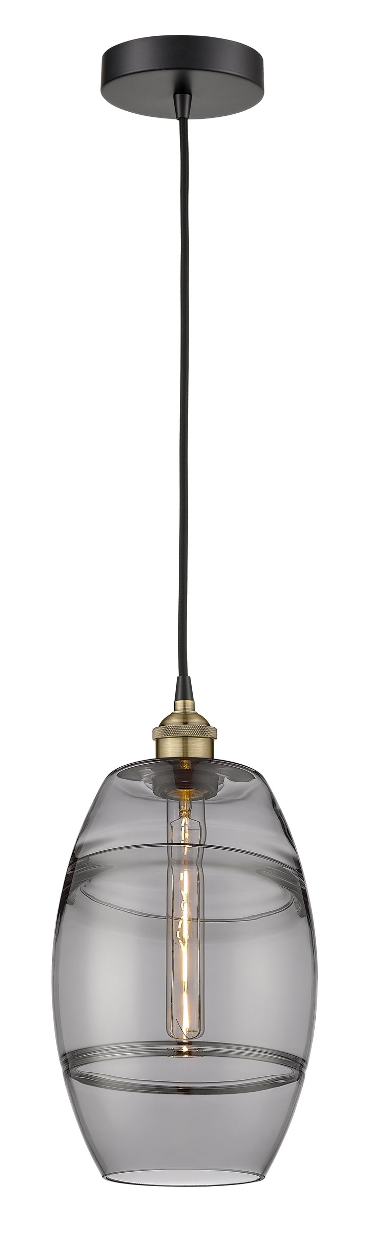 Innovations Lighting Vaz 8" Mini Pendant - Black Antique Brass Mini-Pendants Innovations Lighting   