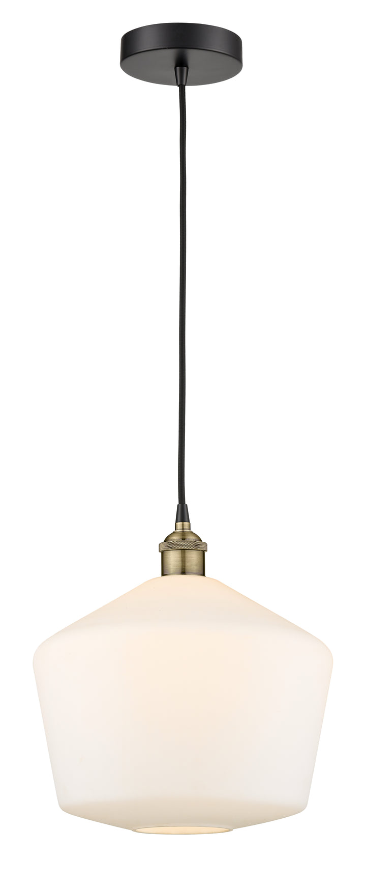 Innovations Lighting Cindyrella 12" Mini Pendant - Black Antique Brass Mini-Pendants Innovations Lighting   