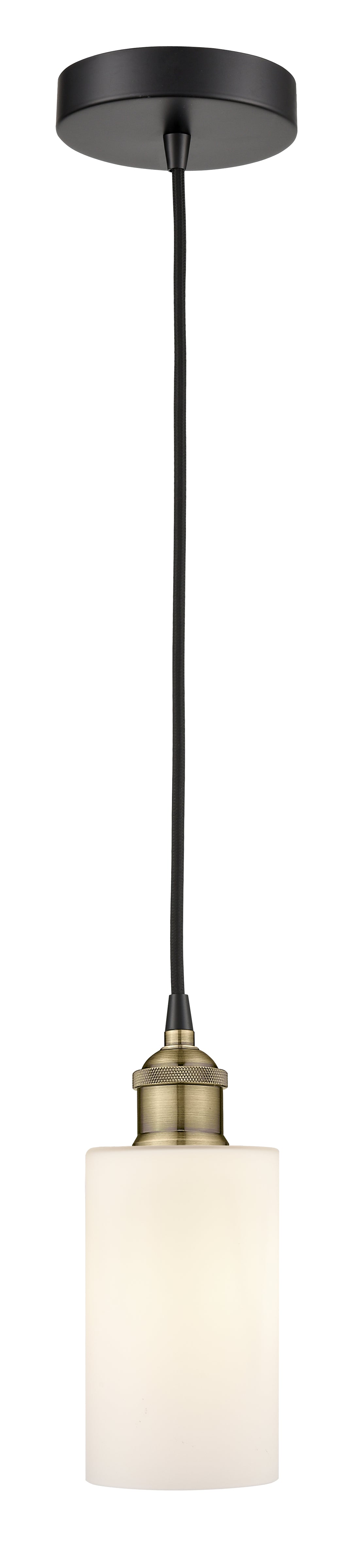 Innovations Lighting Clymer 4" Mini Pendant - Black Antique Brass Mini-Pendants Innovations Lighting   