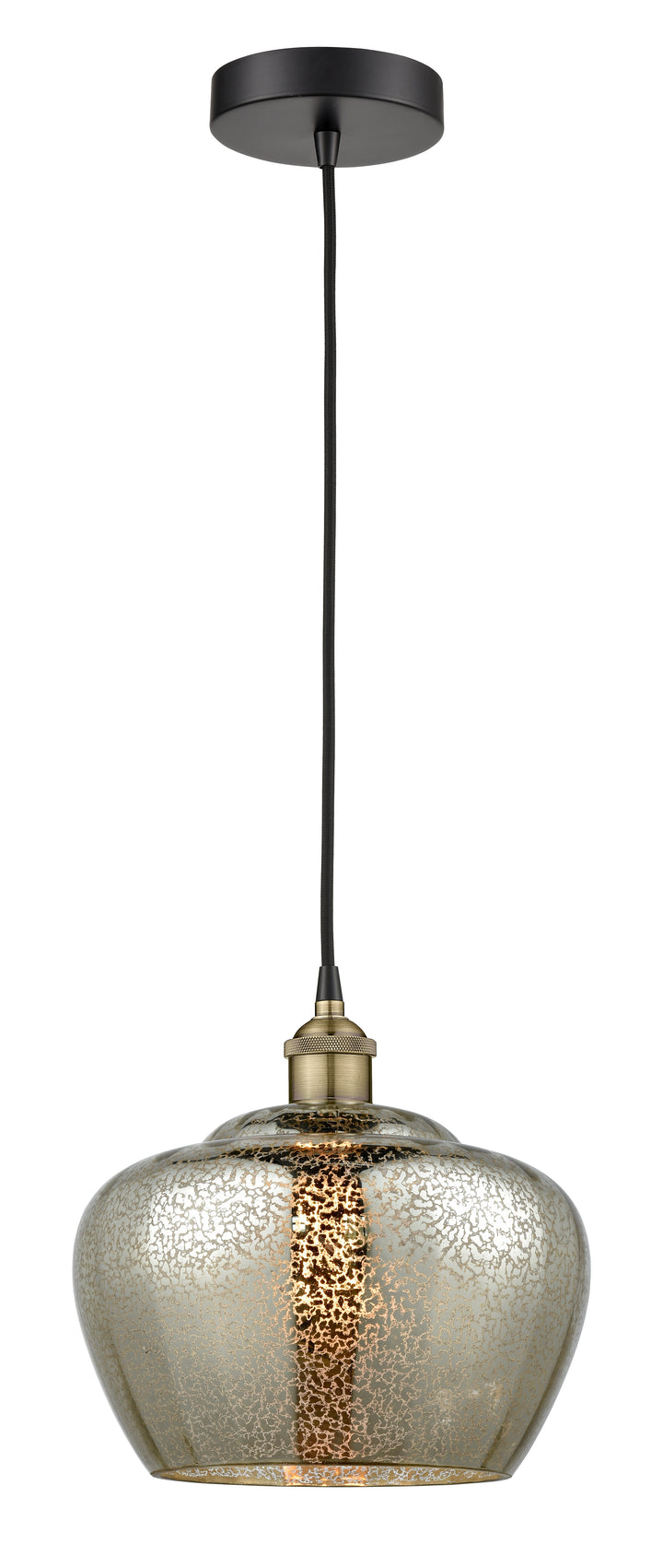 Innovations Lighting Fenton 11" Mini Pendant - Black Antique Brass