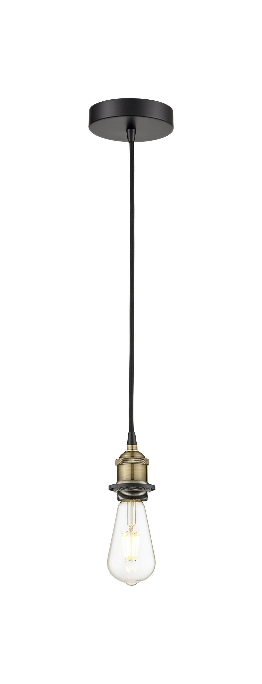 Innovations Lighting Edison Mini Pendant - Black Antique Brass