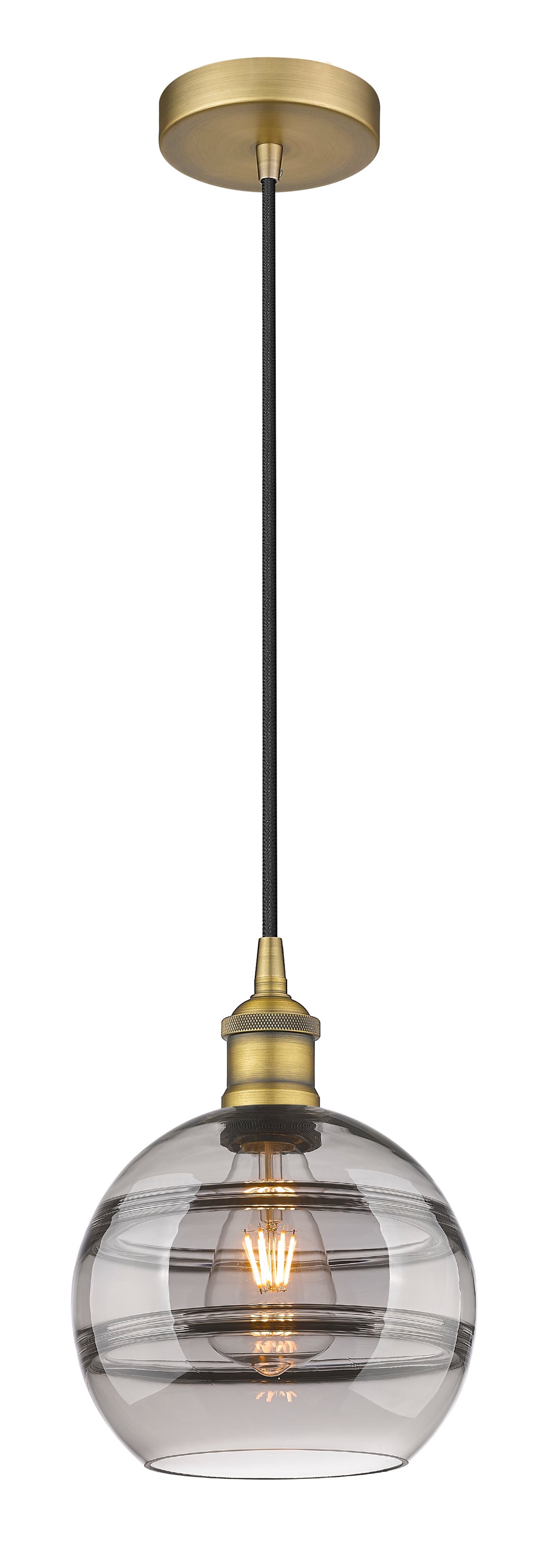 Innovations Lighting Rochester 8" Mini Pendant - Brushed Brass