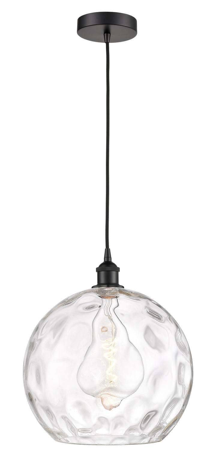 Innovations Lighting Athens Water Glass 14" Pendant - Matte Black Pendants Innovations Lighting   