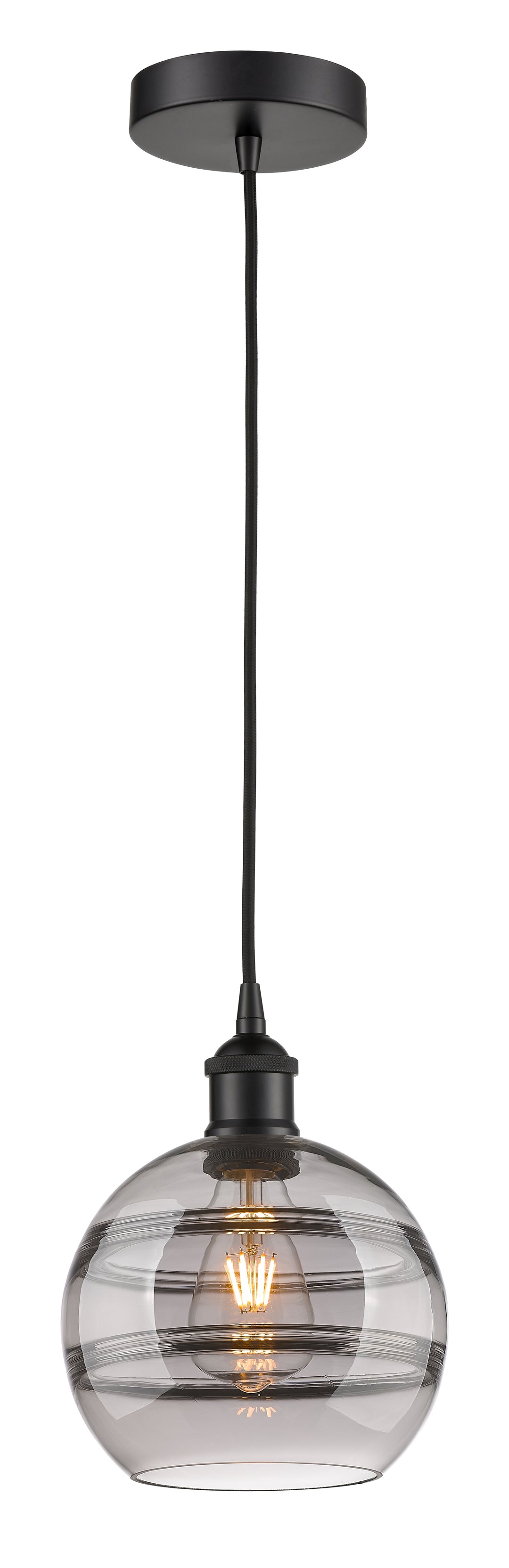 Innovations Lighting Rochester 8" Mini Pendant - Matte Black