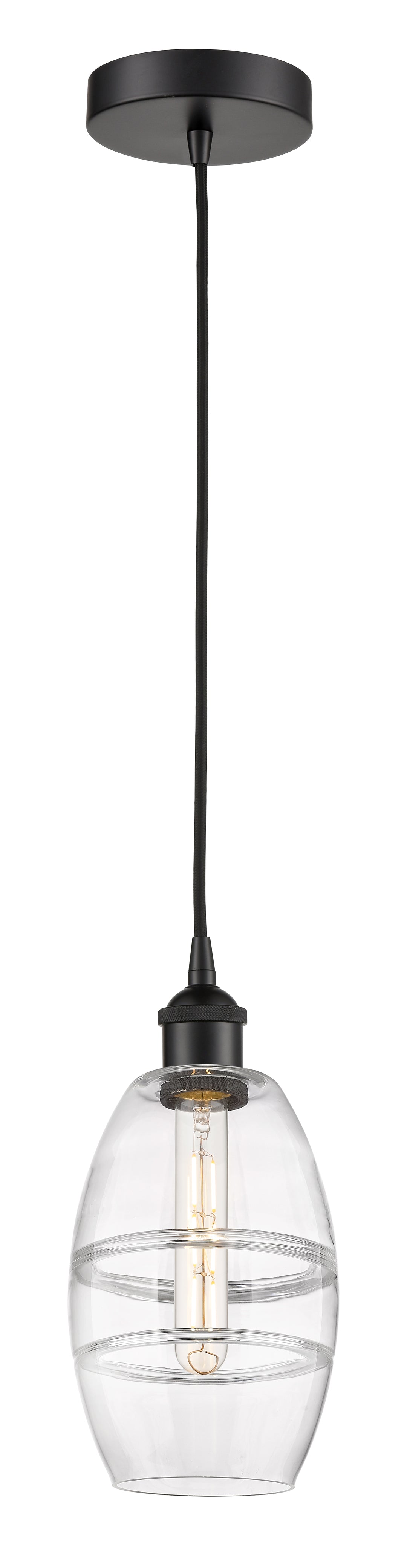 Innovations Lighting Vaz 6" Mini Pendant - Matte Black Mini-Pendants Innovations Lighting   