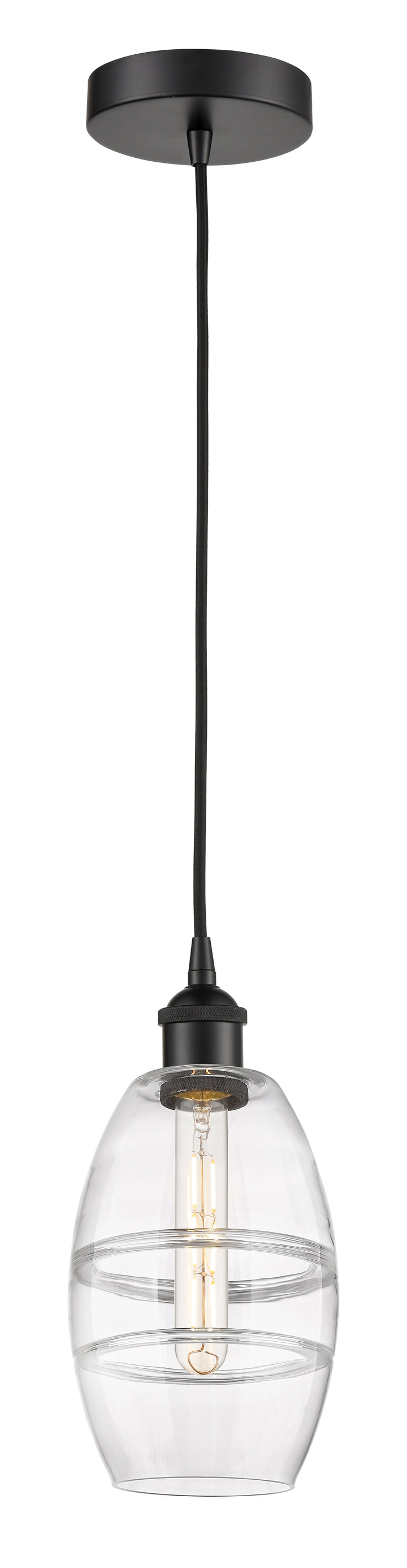 Innovations Lighting Vaz 6" Mini Pendant - Matte Black