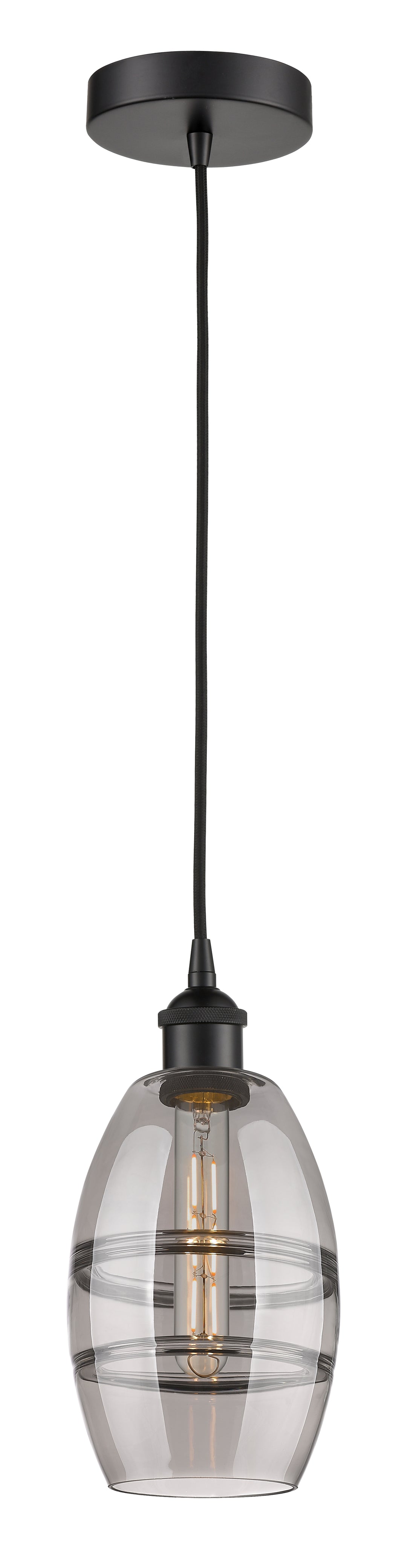 Innovations Lighting Vaz 6" Mini Pendant - Matte Black Mini-Pendants Innovations Lighting   