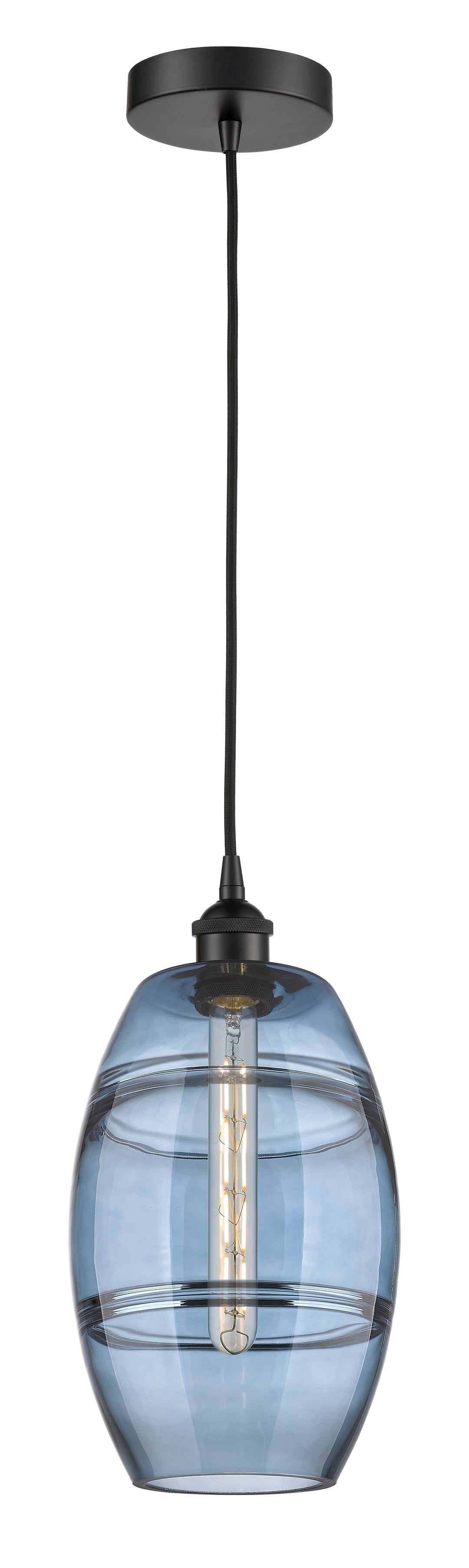 Innovations Lighting Vaz 8" Mini Pendant - Matte Black Mini-Pendants Innovations Lighting   