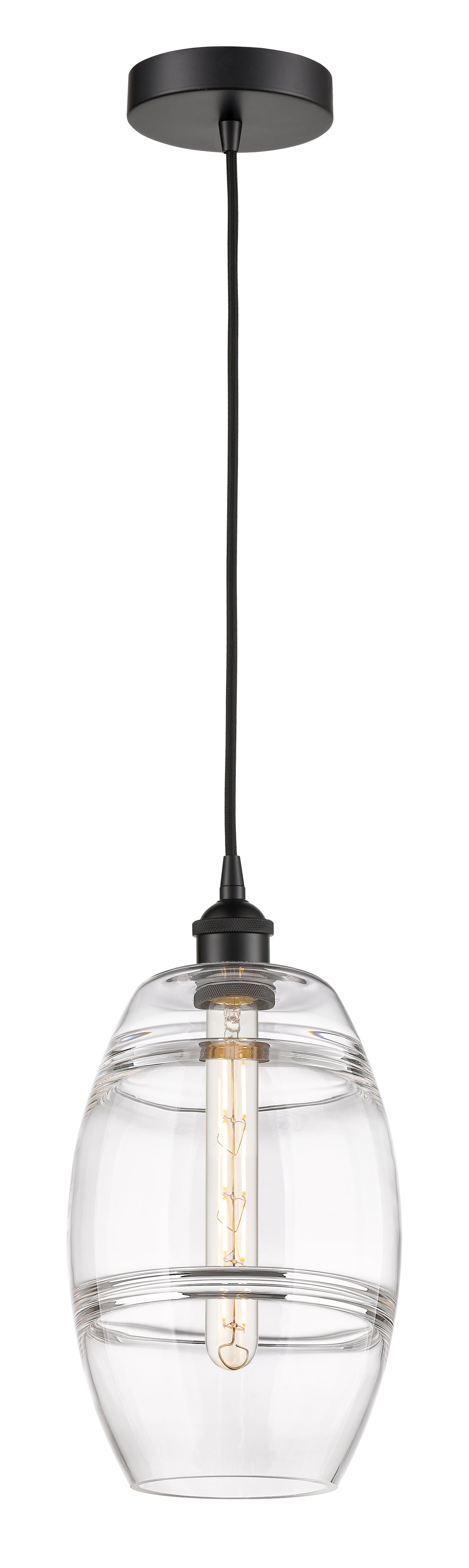 Innovations Lighting Vaz 8" Mini Pendant - Matte Black Mini-Pendants Innovations Lighting   