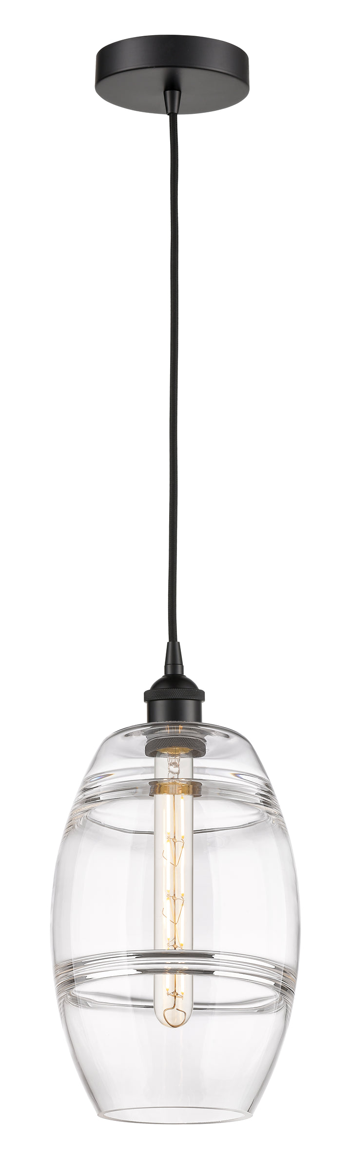 Innovations Lighting Vaz 8" Mini Pendant - Matte Black Mini-Pendants Innovations Lighting   