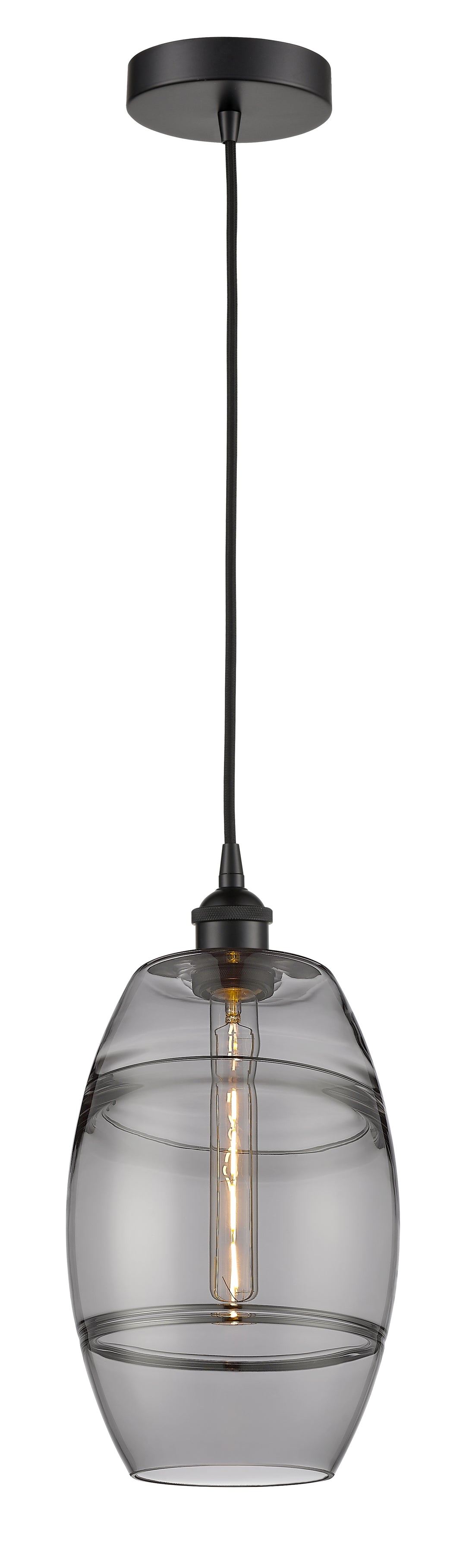 Innovations Lighting Vaz 8" Mini Pendant - Matte Black Mini-Pendants Innovations Lighting   