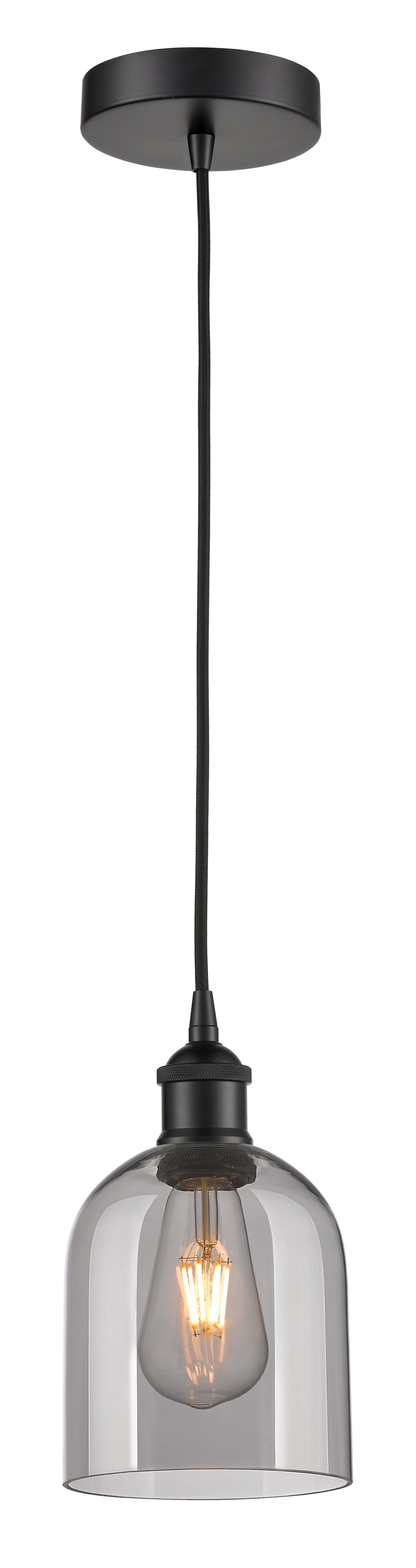 Innovations Lighting Bella 6" Mini Pendant - Matte Black Mini-Pendants Innovations Lighting   