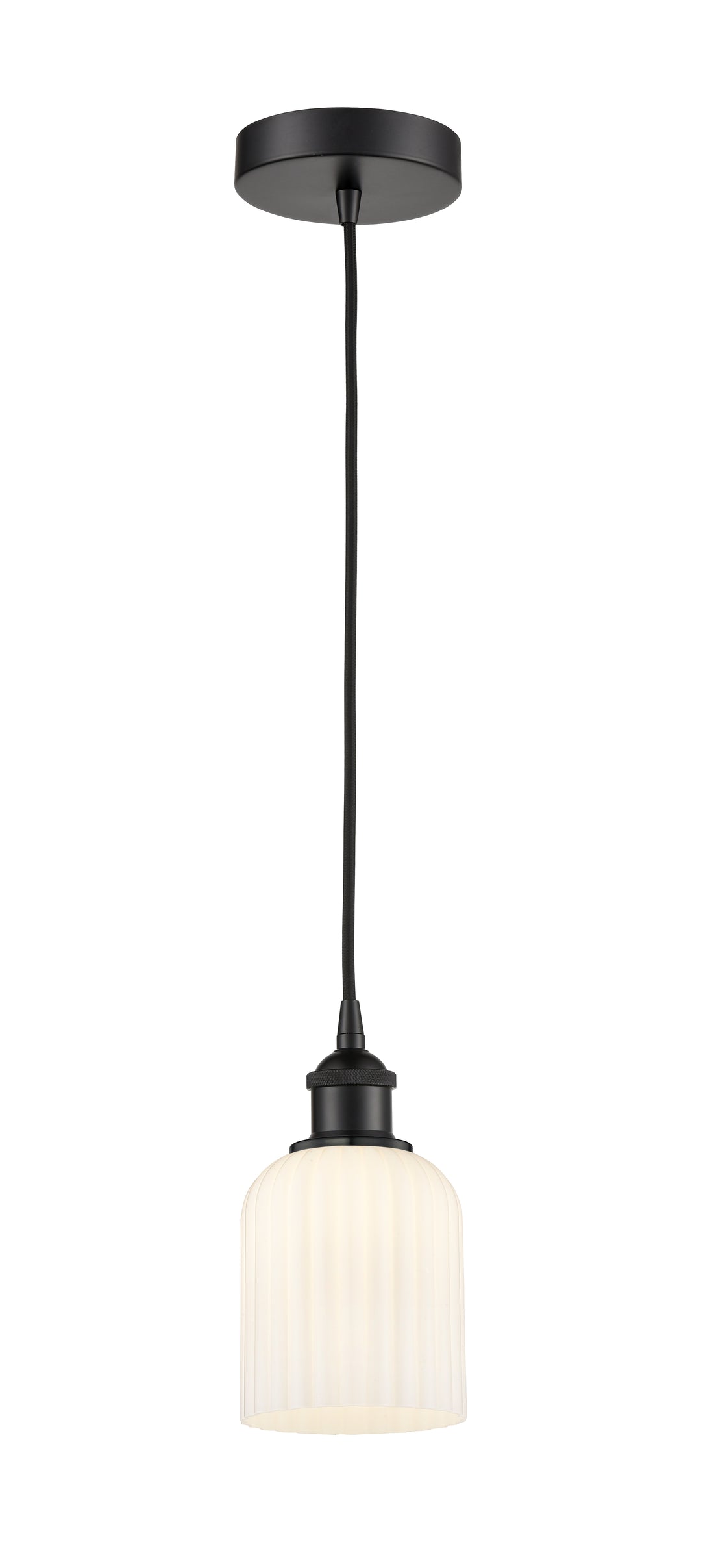 Innovations Lighting Bridal Veil 5" Mini Pendant - Matte Black Mini-Pendants Innovations Lighting   