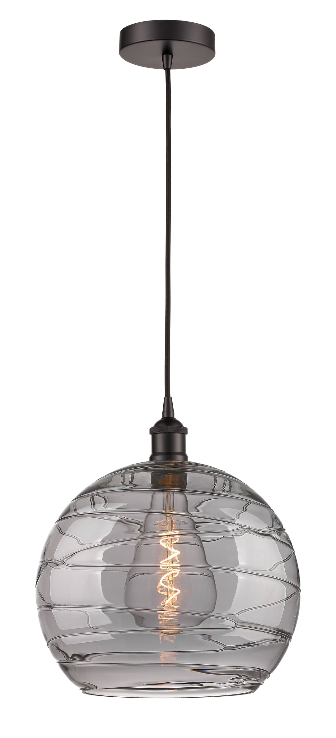 Innovations Lighting Athens Deco Swirl 14" Pendant - Oil Rubbed Bronze Pendants Innovations Lighting   