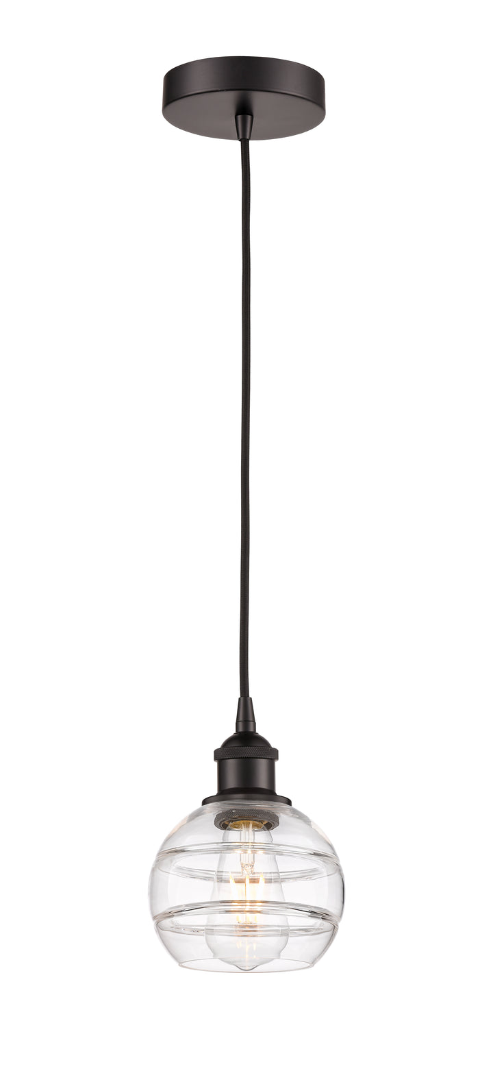 Innovations Lighting Rochester 6" Mini Pendant - Oil Rubbed Bronze Mini-Pendants Innovations Lighting   