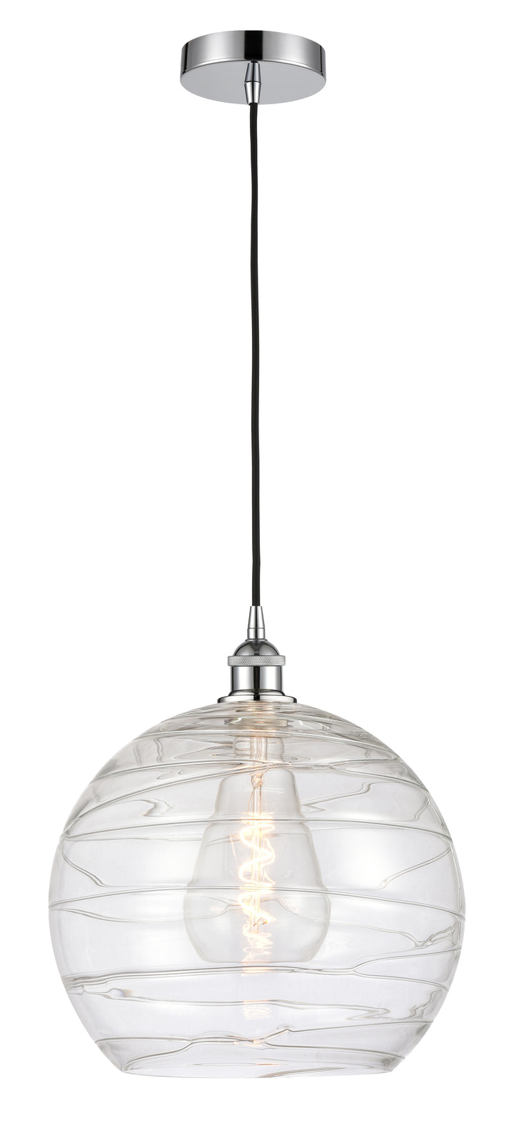 Innovations Lighting Athens Deco Swirl 14" Pendant - Polished Chrome Pendants Innovations Lighting   