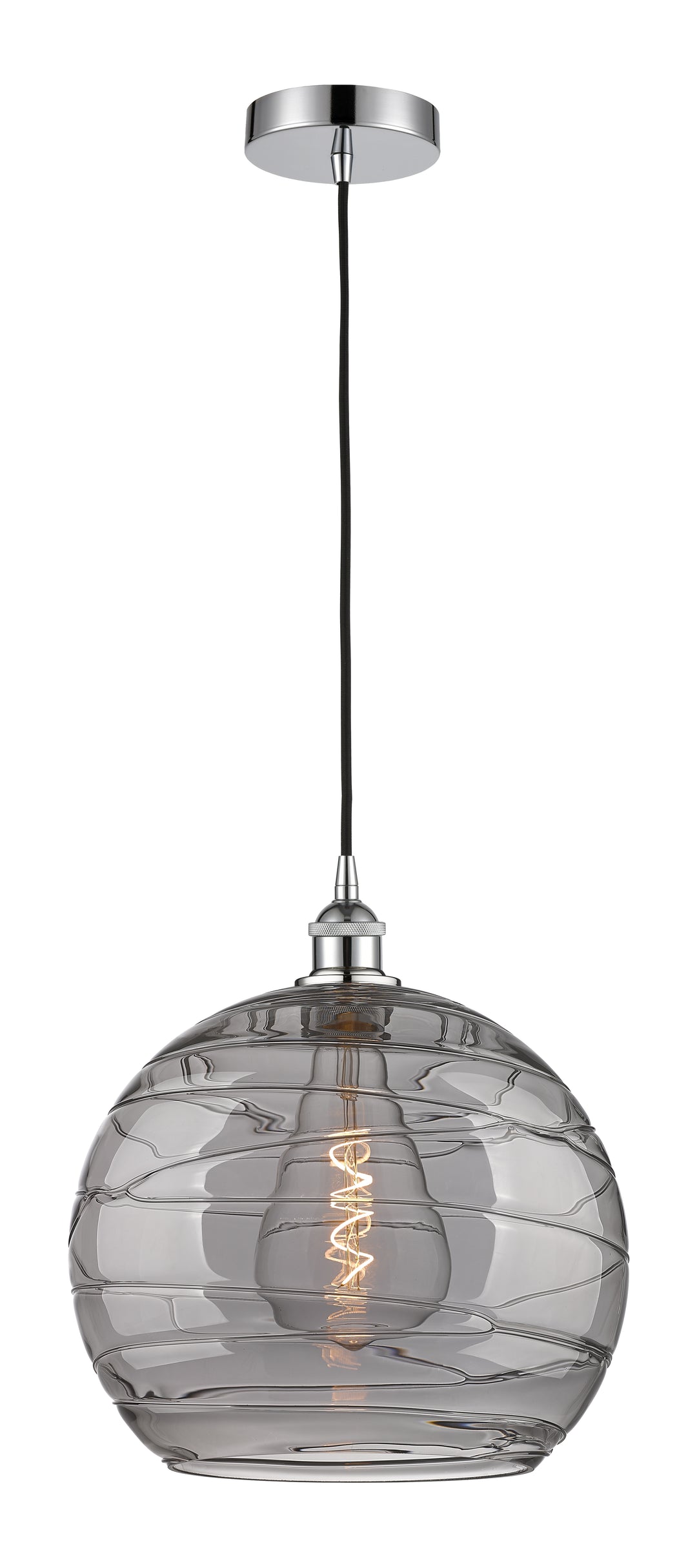 Innovations Lighting Athens Deco Swirl 14" Pendant - Polished Chrome Pendants Innovations Lighting   