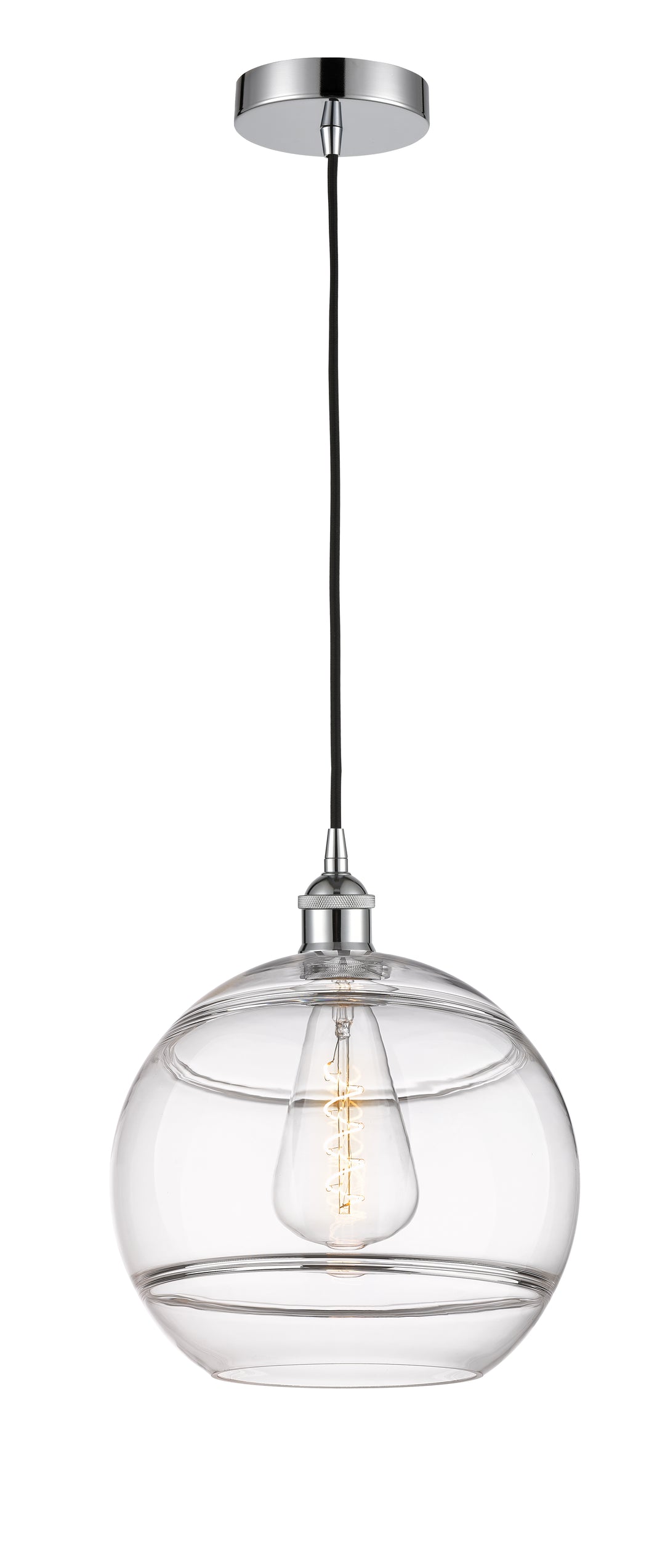 Innovations Lighting Rochester 12" Mini Pendant - Polished Chrome Mini-Pendants Innovations Lighting   