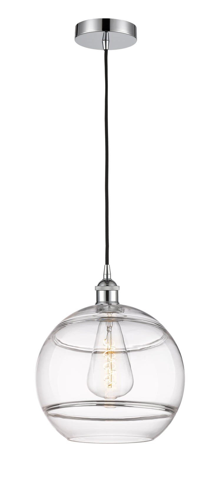 Innovations Lighting Rochester 12" Mini Pendant - Polished Chrome Mini-Pendants Innovations Lighting   