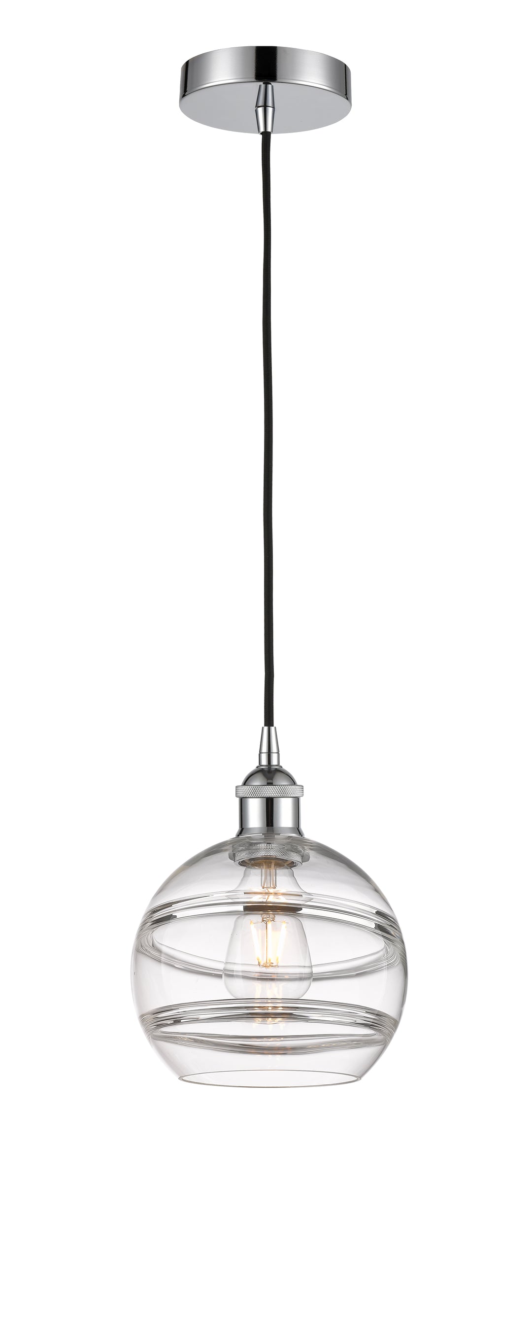 Innovations Lighting Rochester 8" Mini Pendant - Polished Chrome Mini-Pendants Innovations Lighting   