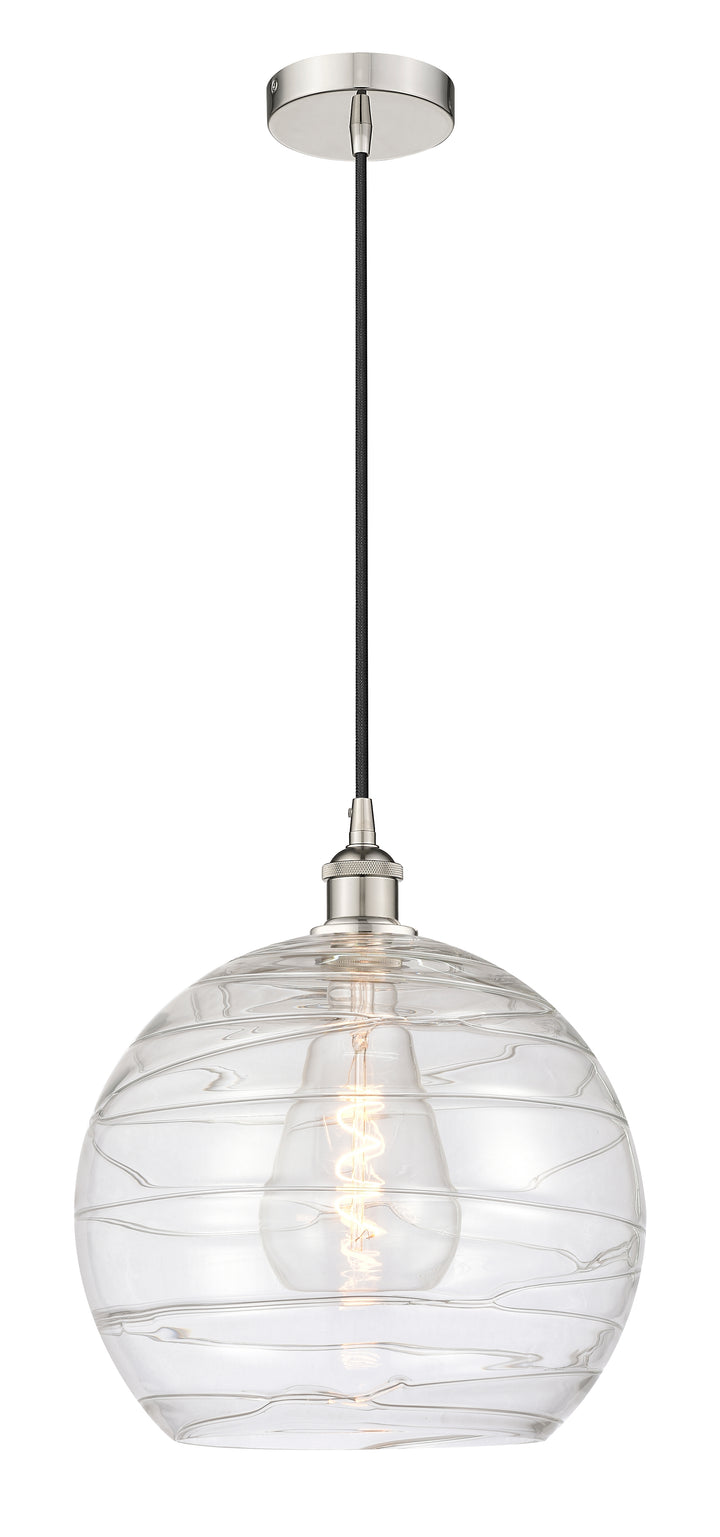 Innovations Lighting Athens Deco Swirl 14" Pendant - Polished Nickel Pendants Innovations Lighting   