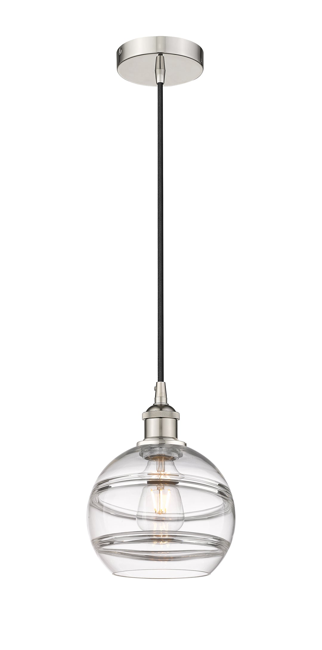 Innovations Lighting Rochester 8" Mini Pendant - Polished Nickel