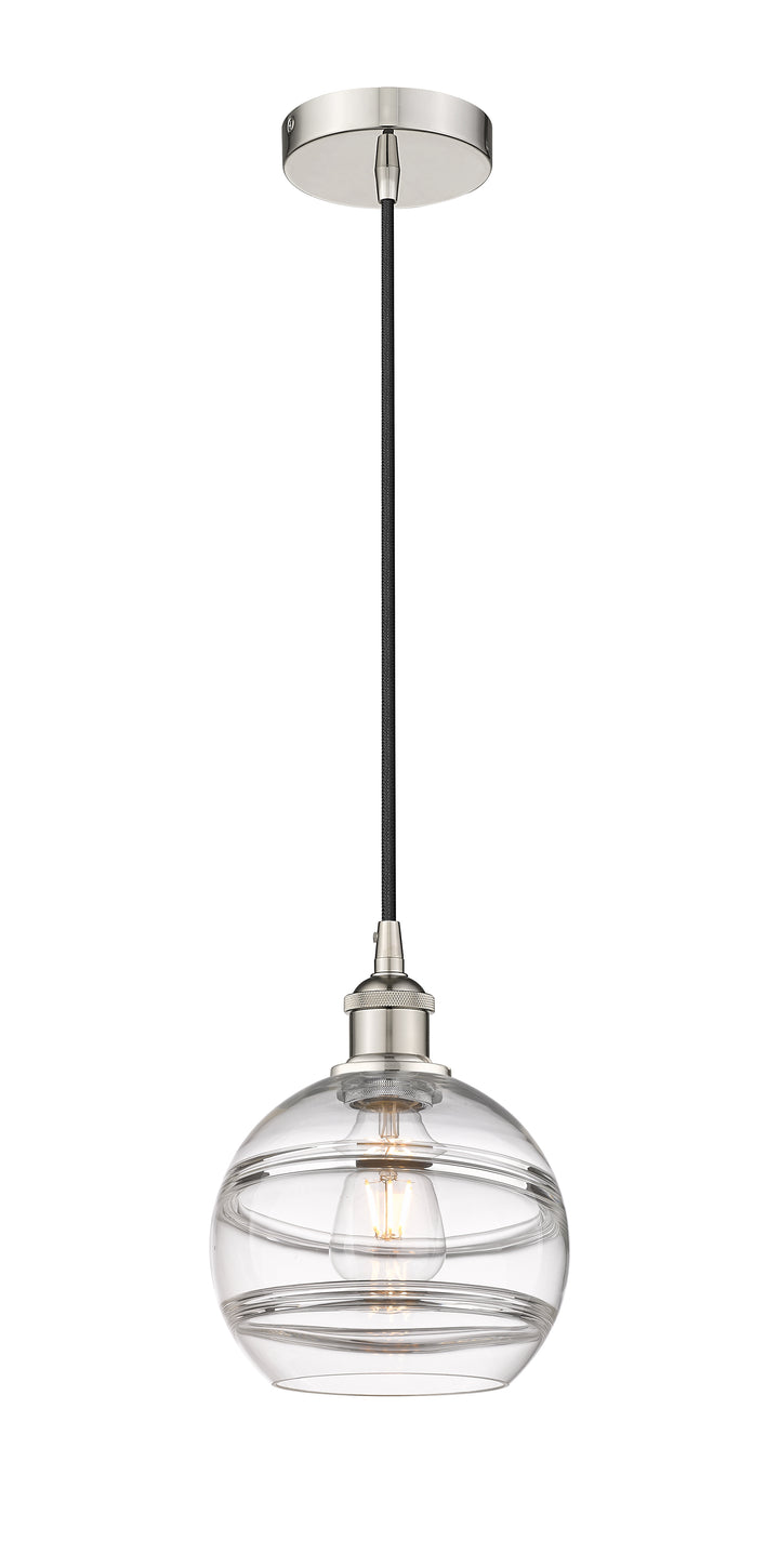 Innovations Lighting Rochester 8" Mini Pendant - Polished Nickel Mini-Pendants Innovations Lighting   