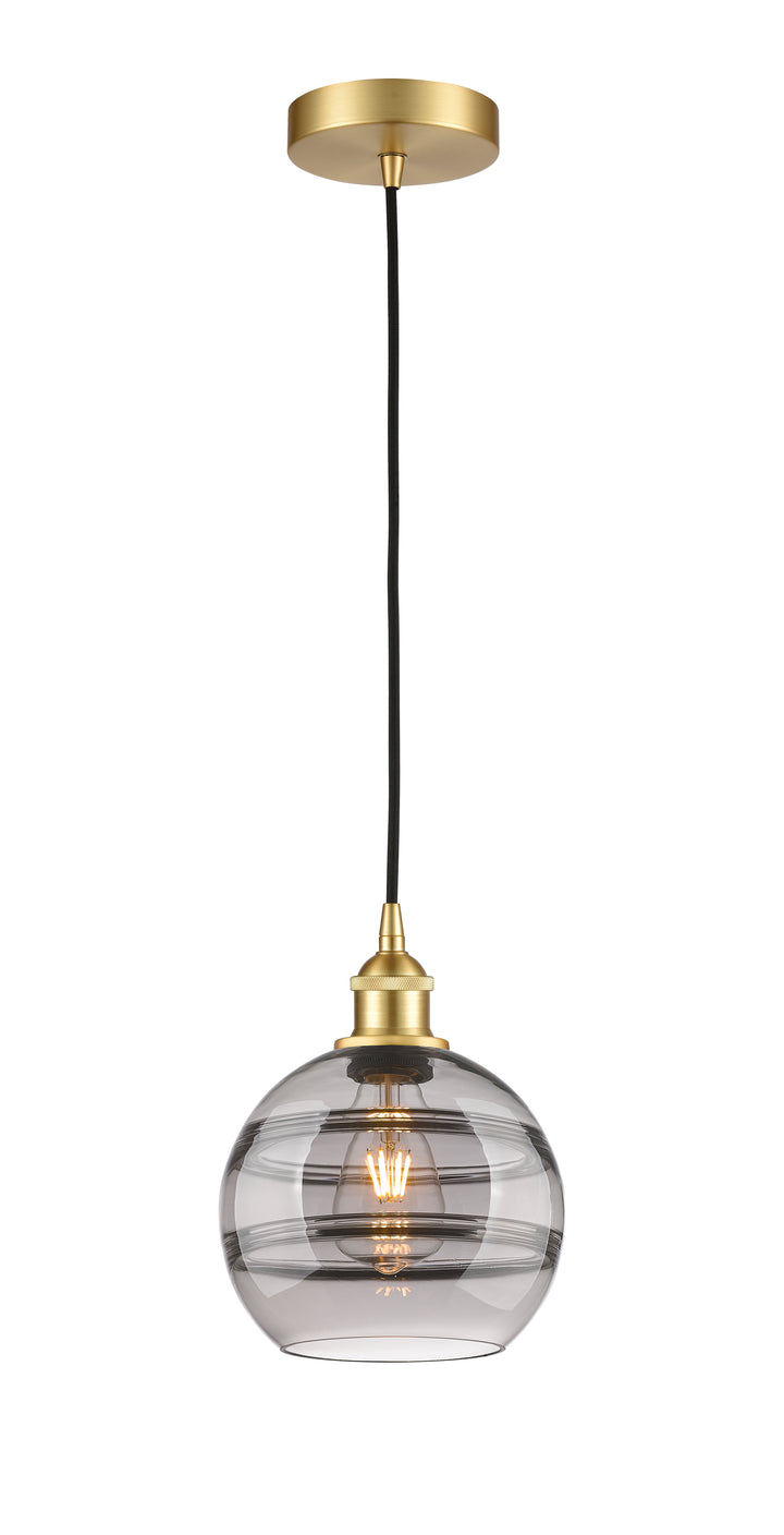 Innovations Lighting Rochester 8" Mini Pendant - Satin Gold Mini-Pendants Innovations Lighting   