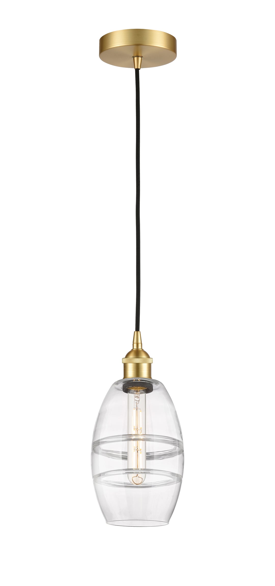 Innovations Lighting Vaz 6" Mini Pendant - Satin Gold Mini-Pendants Innovations Lighting   