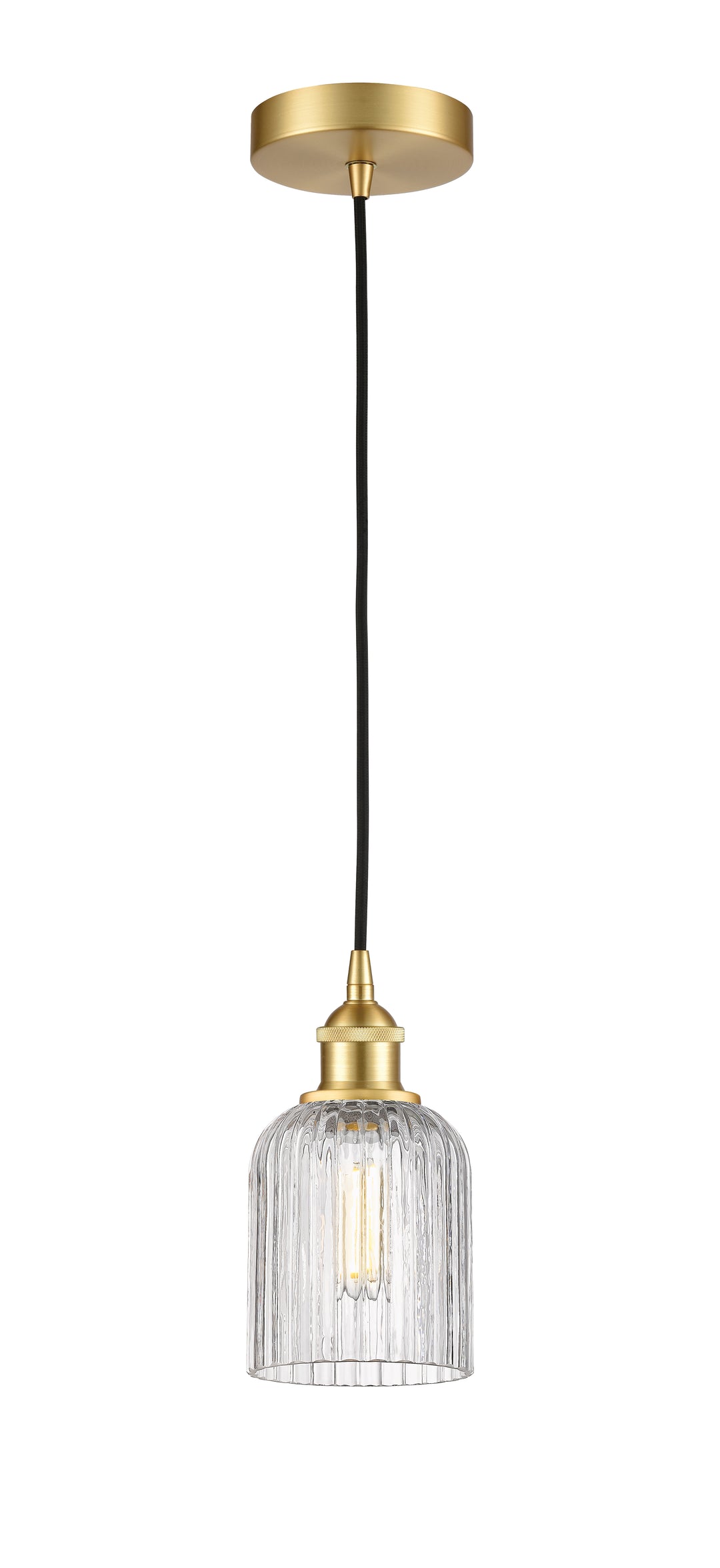 Innovations Lighting Bridal Veil 5" Mini Pendant - Satin Gold Mini-Pendants Innovations Lighting   