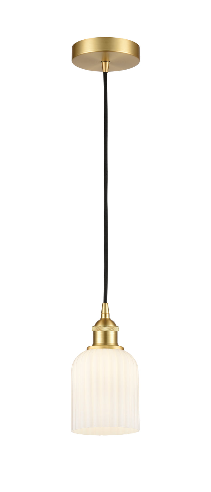 Innovations Lighting Bridal Veil 5" Mini Pendant - Satin Gold Mini-Pendants Innovations Lighting   