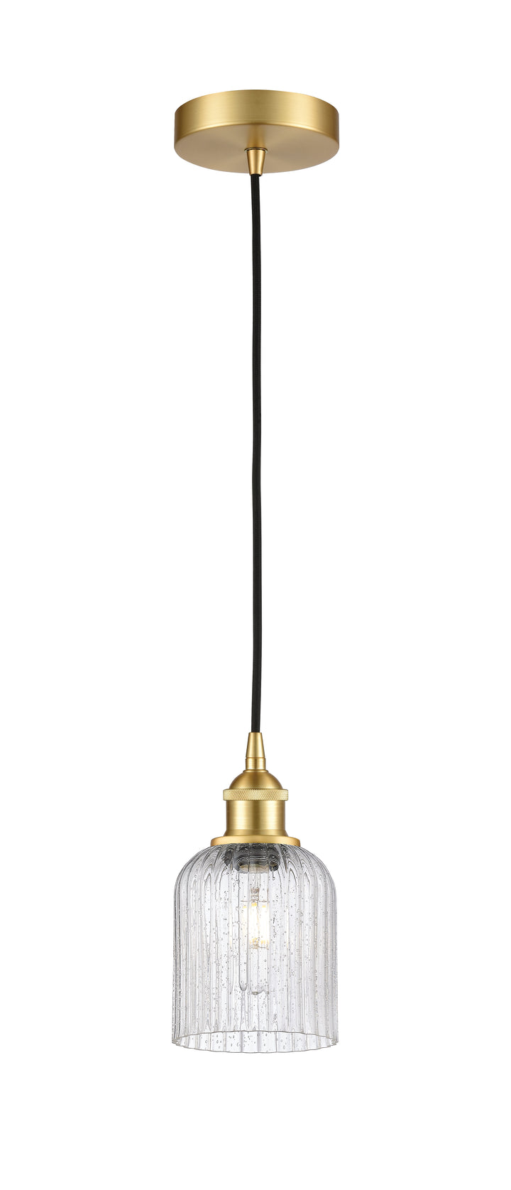 Innovations Lighting Bridal Veil 5" Mini Pendant - Satin Gold Mini-Pendants Innovations Lighting   