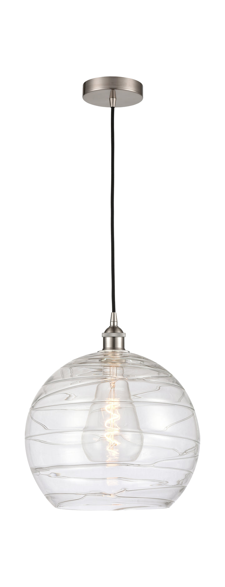 Innovations Lighting Athens Deco Swirl 14" Pendant - Brushed Satin Nickel Pendants Innovations Lighting   